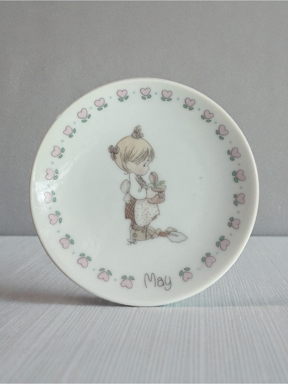Precious Moments May 3.5” 1988 Plate